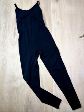 Gymshark Strappy All In One Jumpsuit Black Small Shelf Bra Activewear size Small